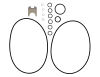 Комплект прокладок Kit, gaskets CR(N)45/64  1-10 EPDM